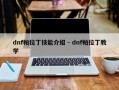 dnf帕拉丁技能介绍 - dnf帕拉丁教学