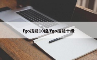 fgo技能10级/fgo技能十级