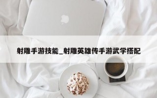 射雕手游技能_射雕英雄传手游武学搭配